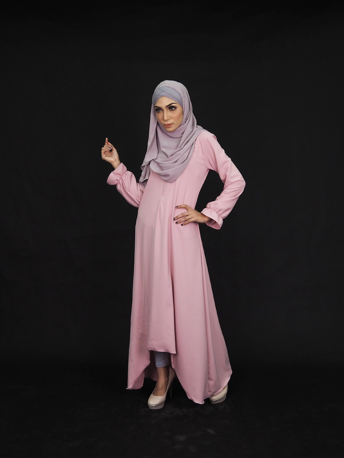 SW4001 Pretty Jubah Pink