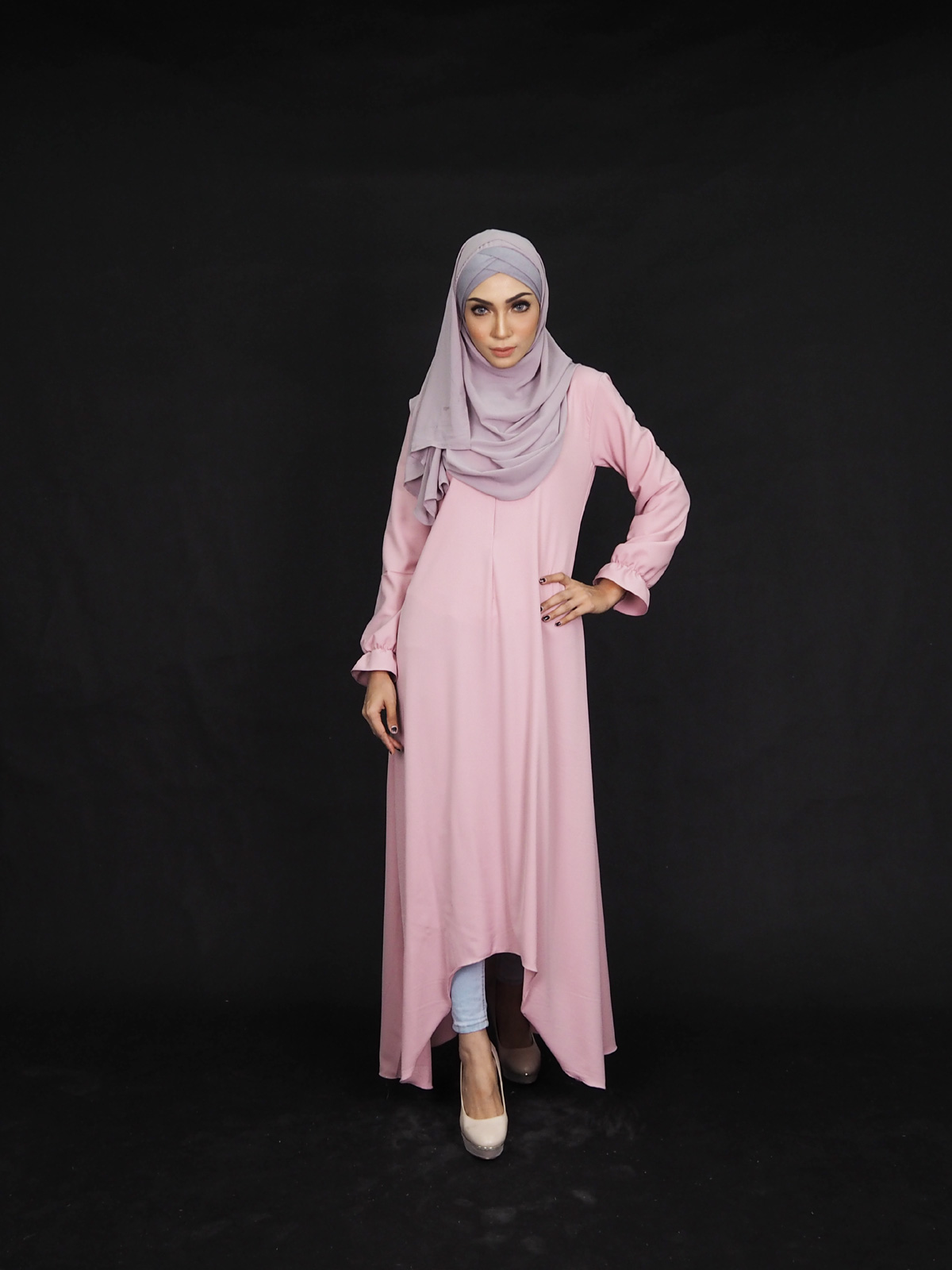 SW4001 Pretty Jubah Pink