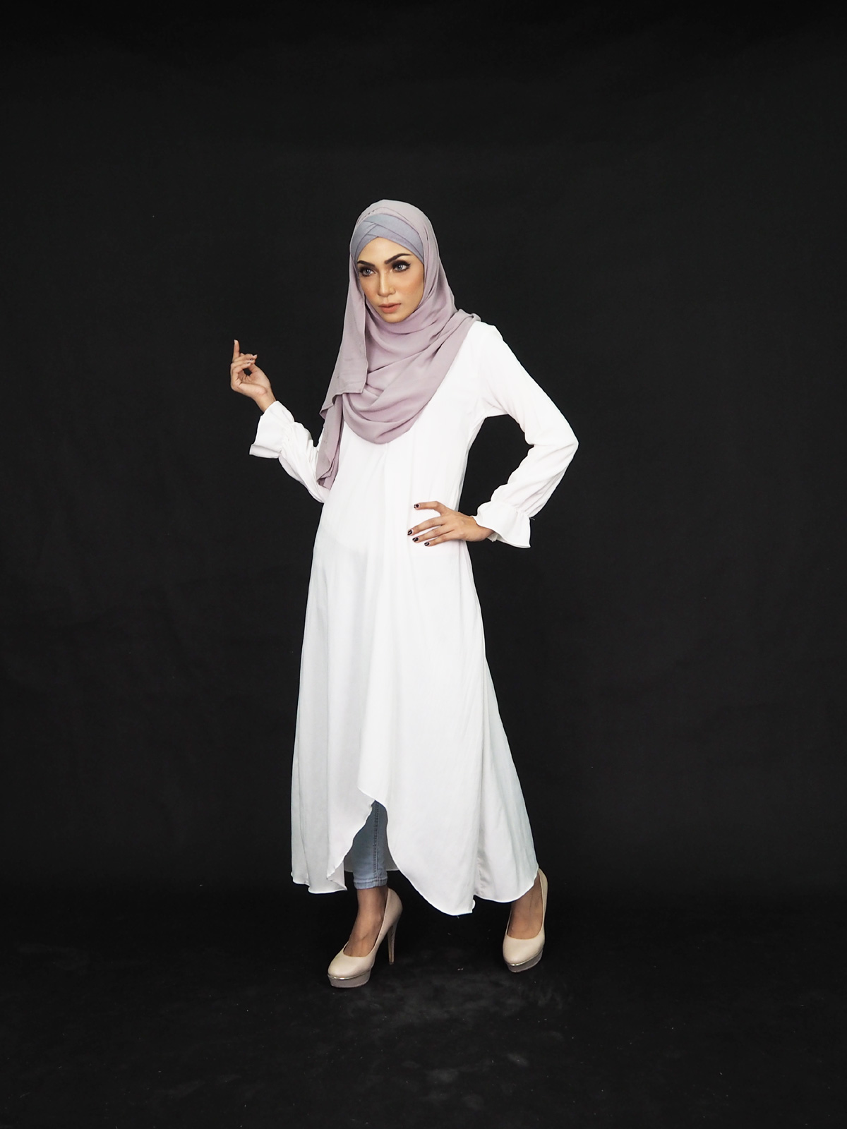 SW4001 Pretty Jubah White