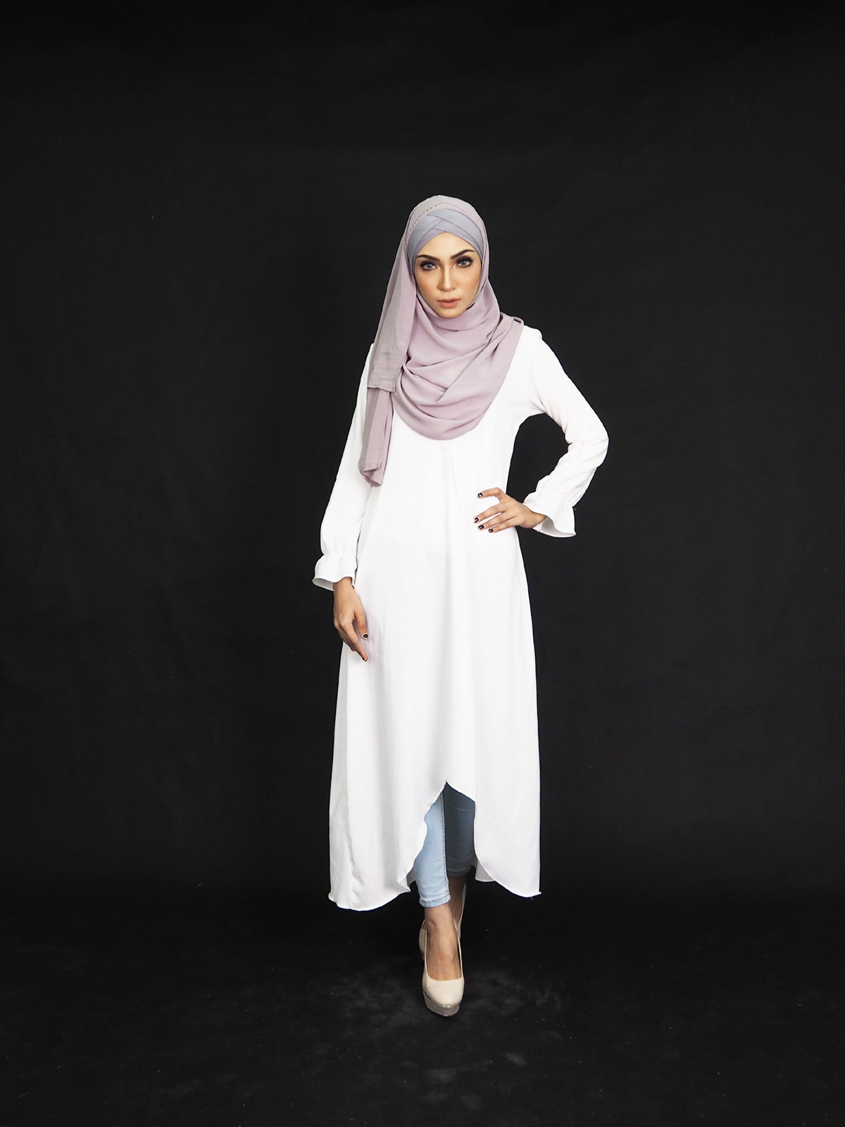 SW4001 Pretty Jubah White