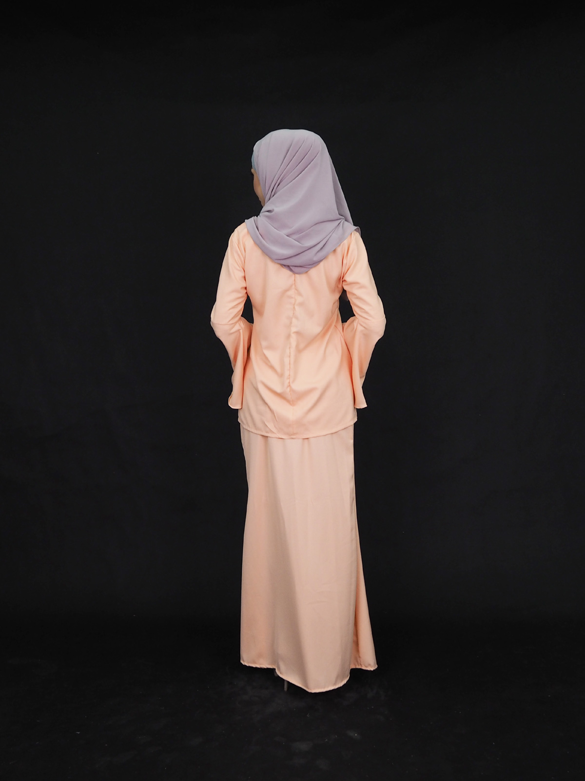 SW4002 Pretty Baju Kurung Peach