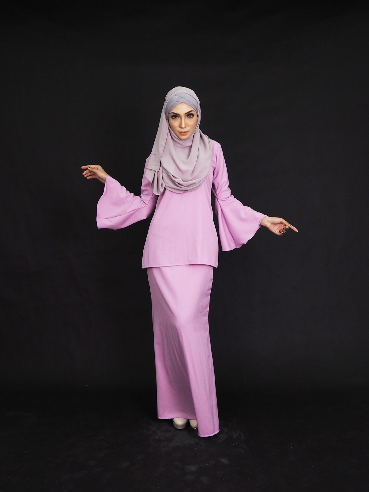 SW4002 Pretty Baju Kurung Pink