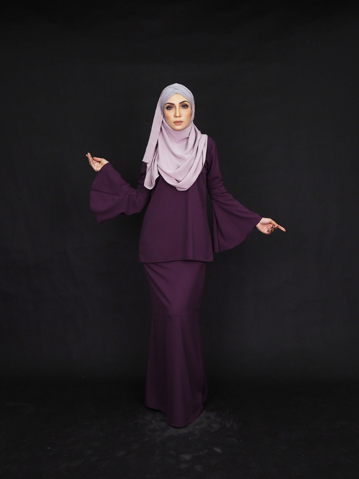 SW4002 Pretty Baju Kurung Purple