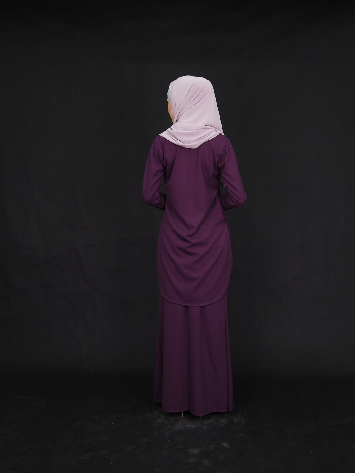 SW4003 Lace Baju Kurung Purple