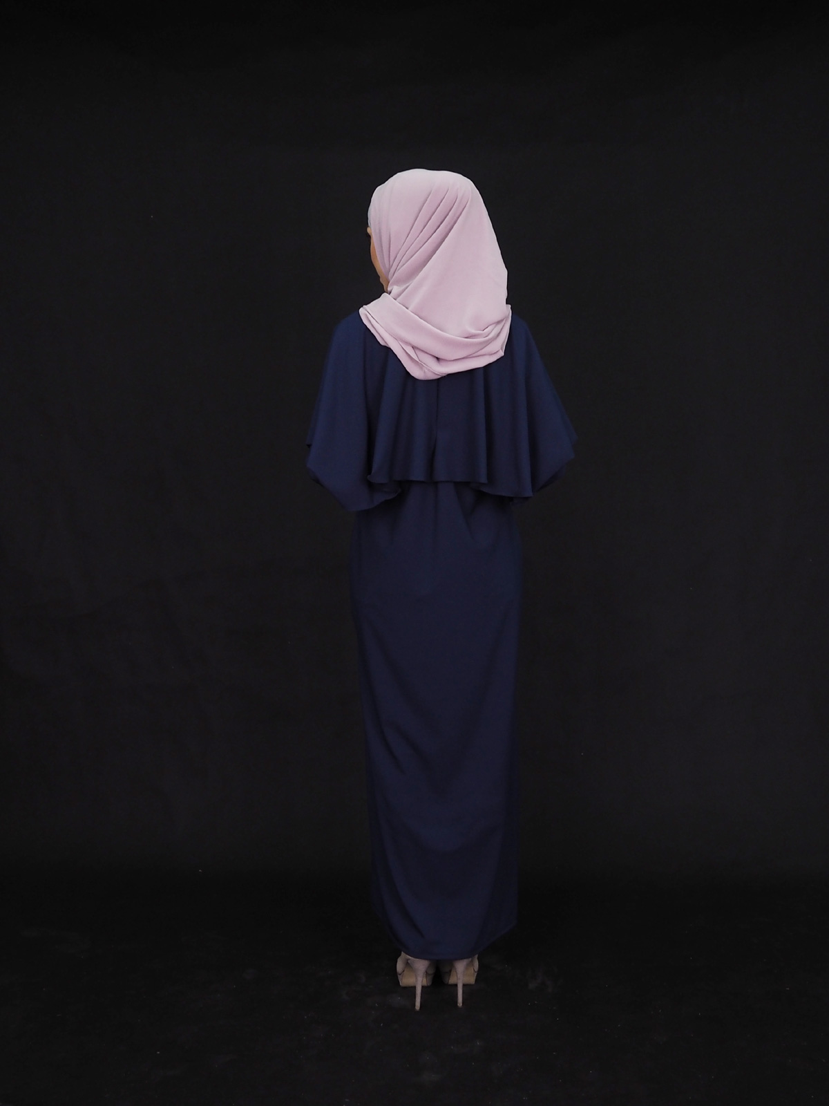 SW4004 Charming Jubah Dress Dark Blue