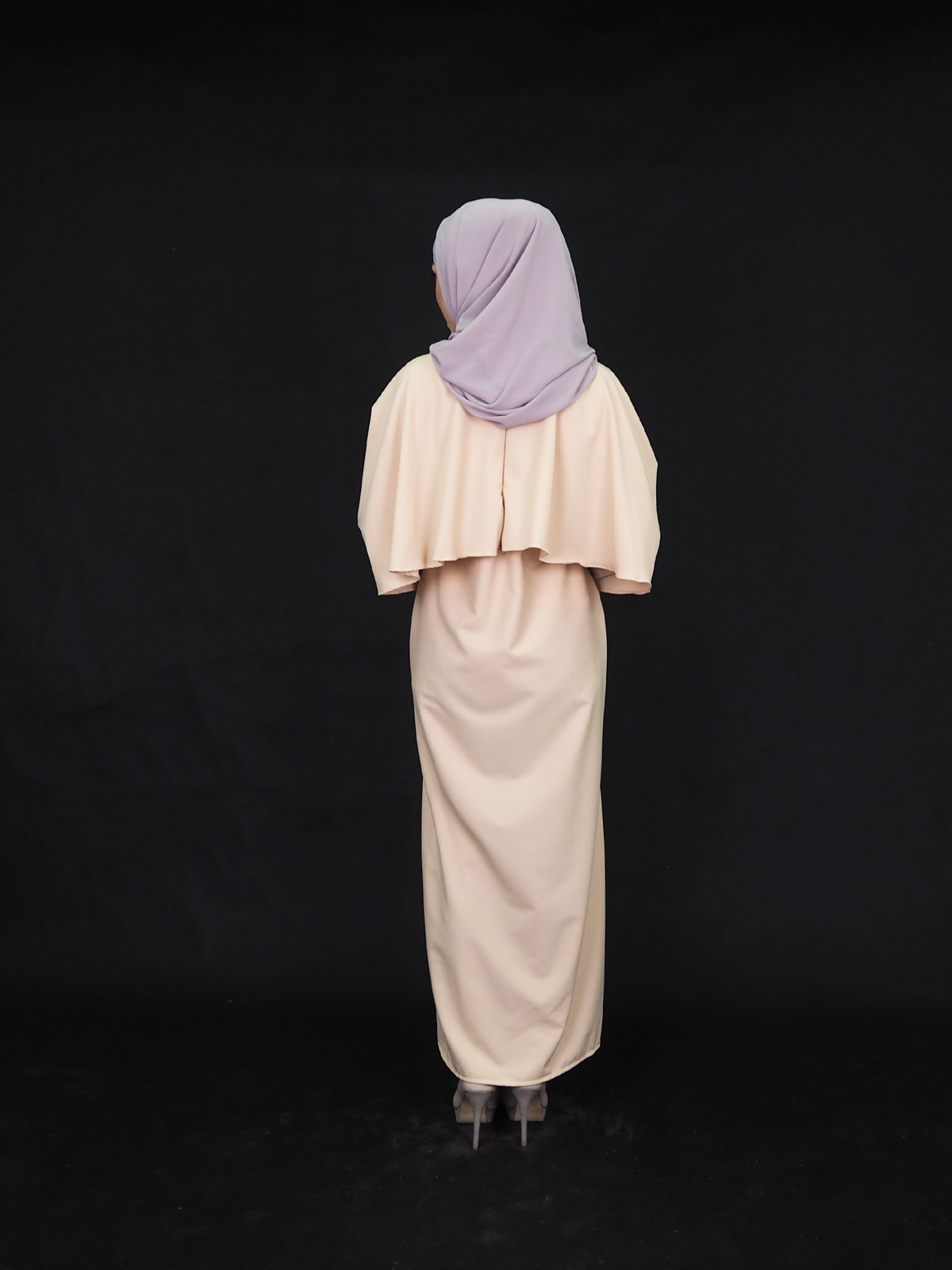 SW4004 Charming Jubah Dress Dark Brown