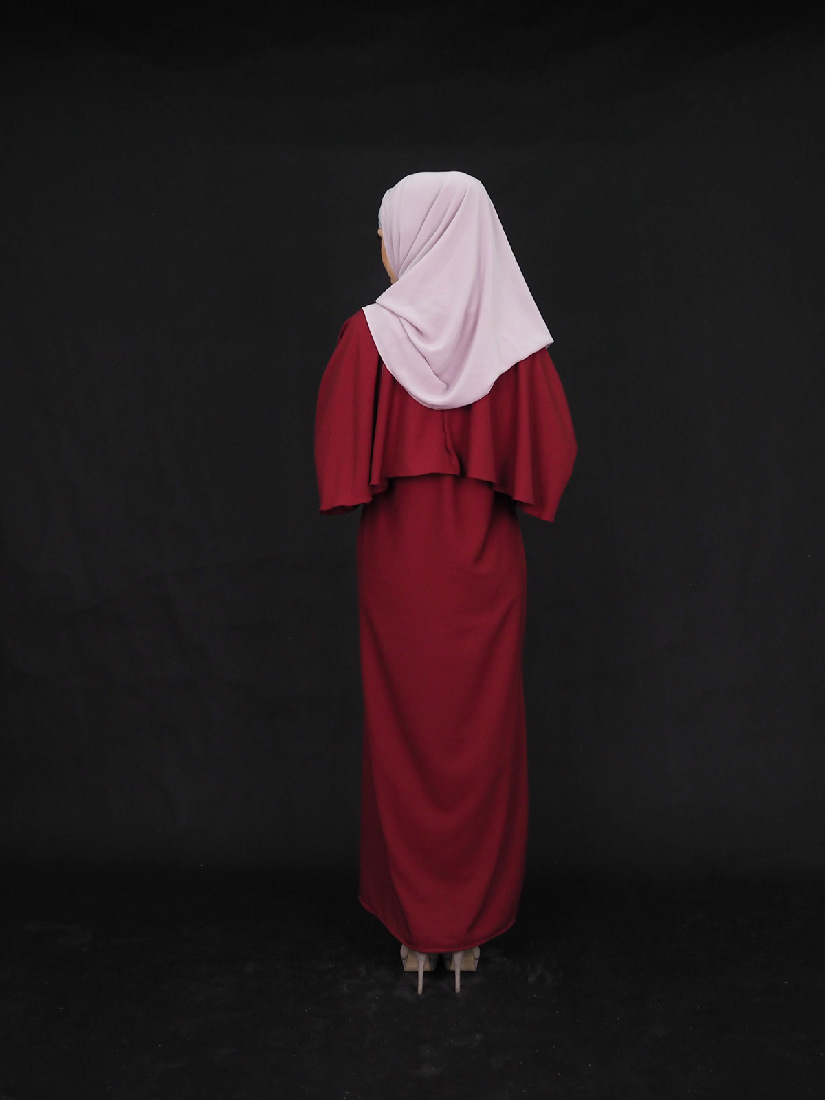 SW4004 Charming Jubah Dress Maroon