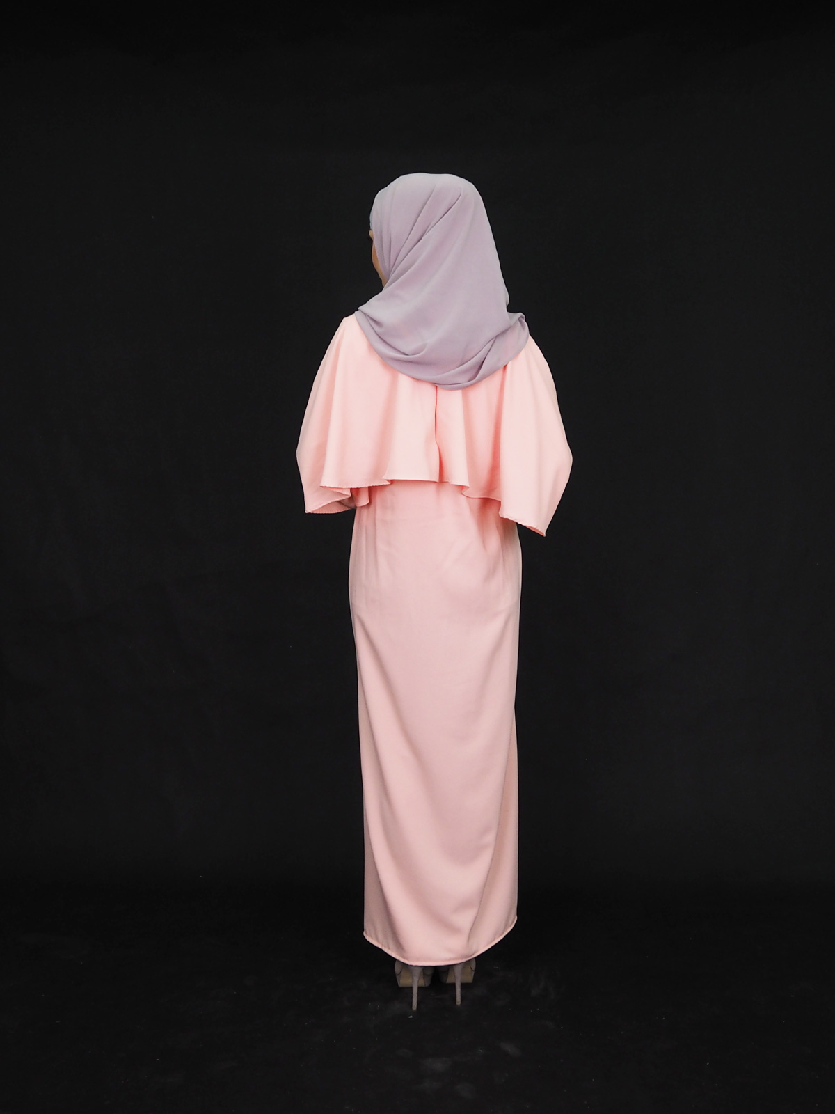 SW4004 Charming Jubah Dress Peach