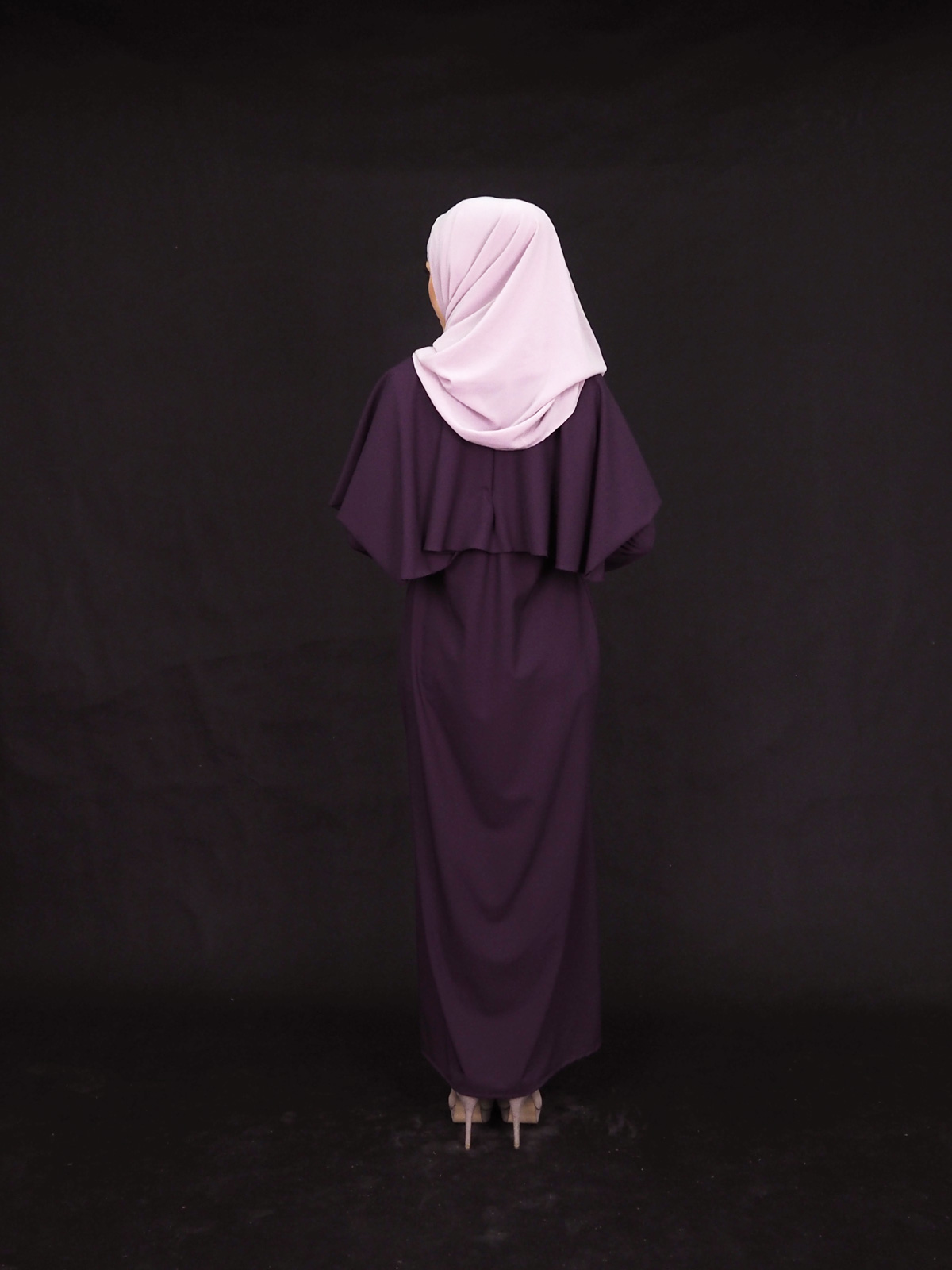 SW4004 Charming Jubah Dress Purple