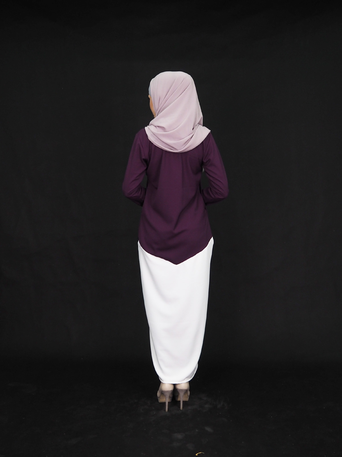 SW4005 Lovely Lace Jubah Purple