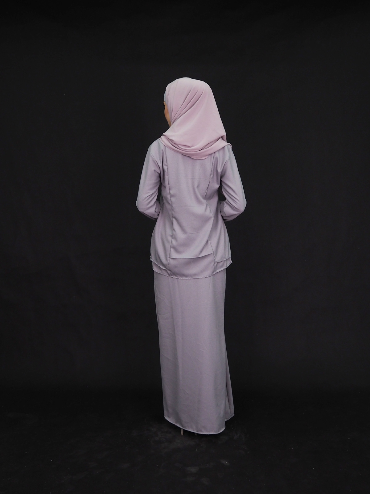SW4008 Baju Kurung (PLUS SIZE) Grey