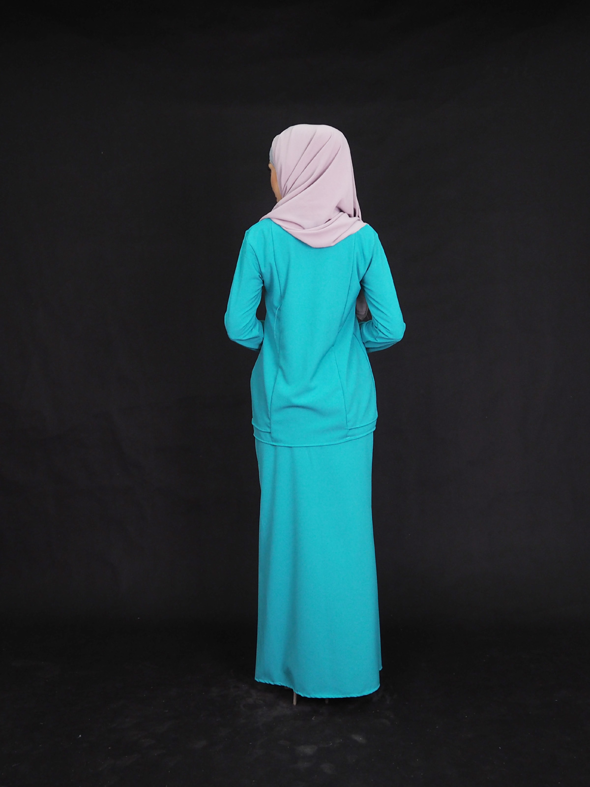 SW4008 Baju Kurung (PLUS SIZE) Turquoise