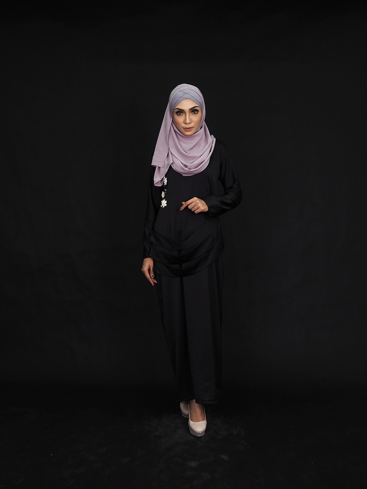 SW4010 Elegant Jubah Black