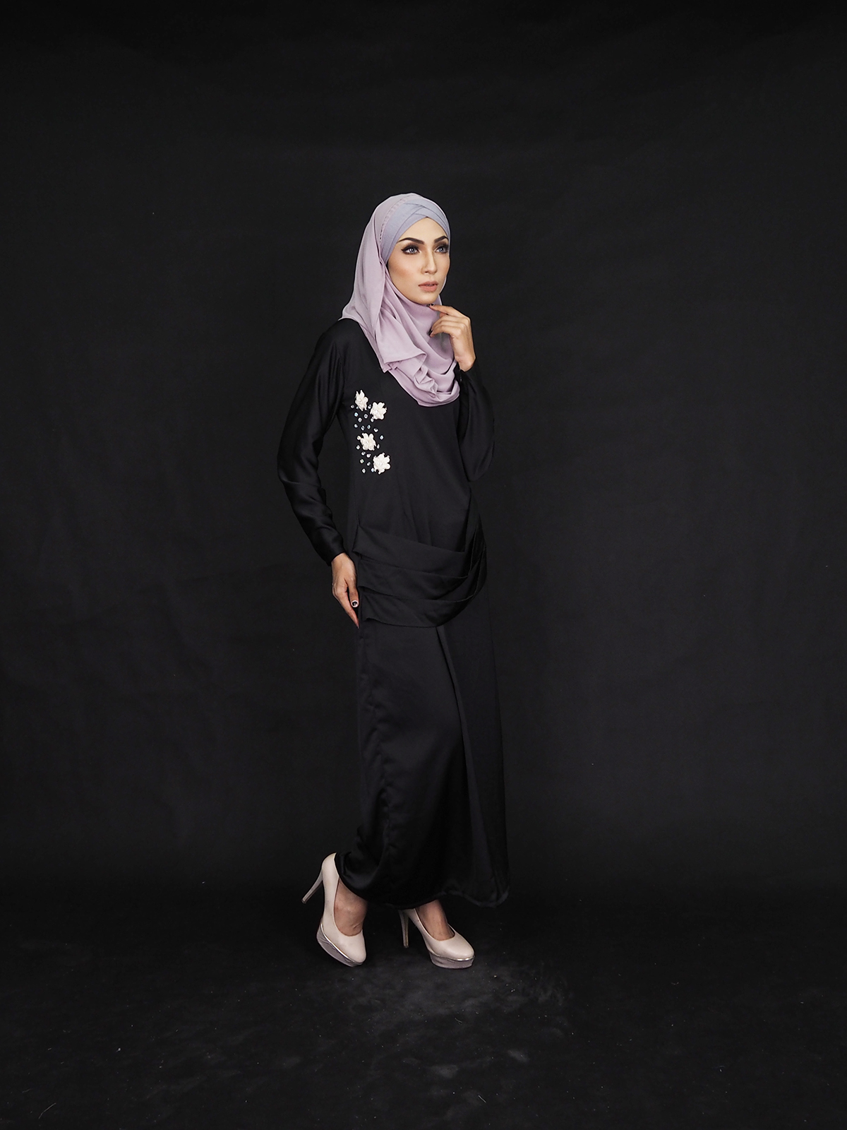 SW4010 Elegant Jubah Black