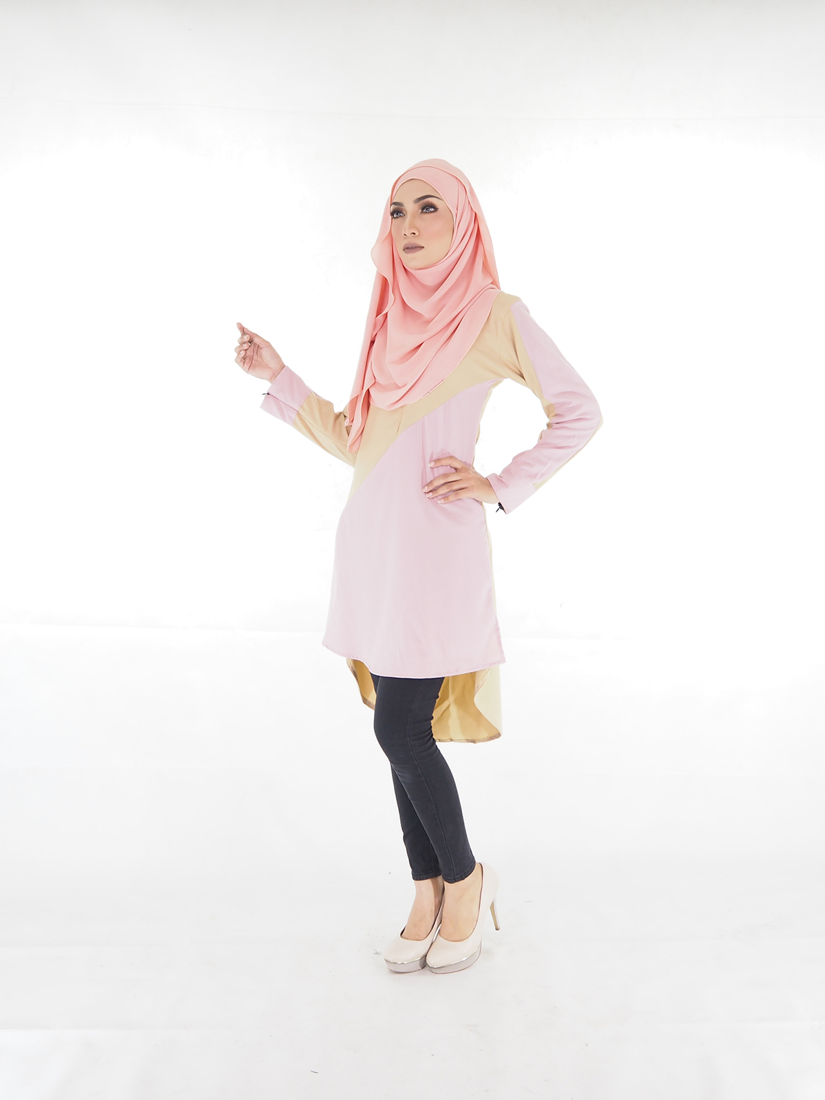 SW4013 Fishtail Blouse Dark Brown