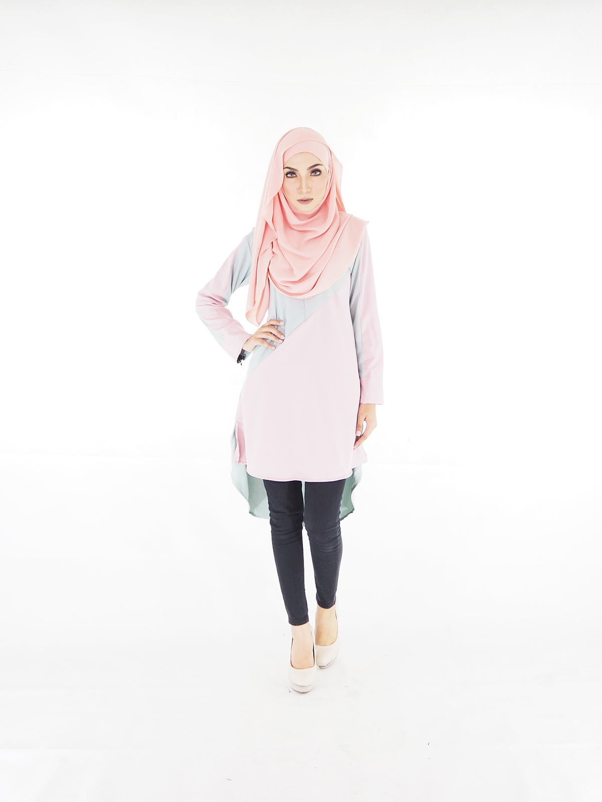 SW4013 Fishtail Blouse Green