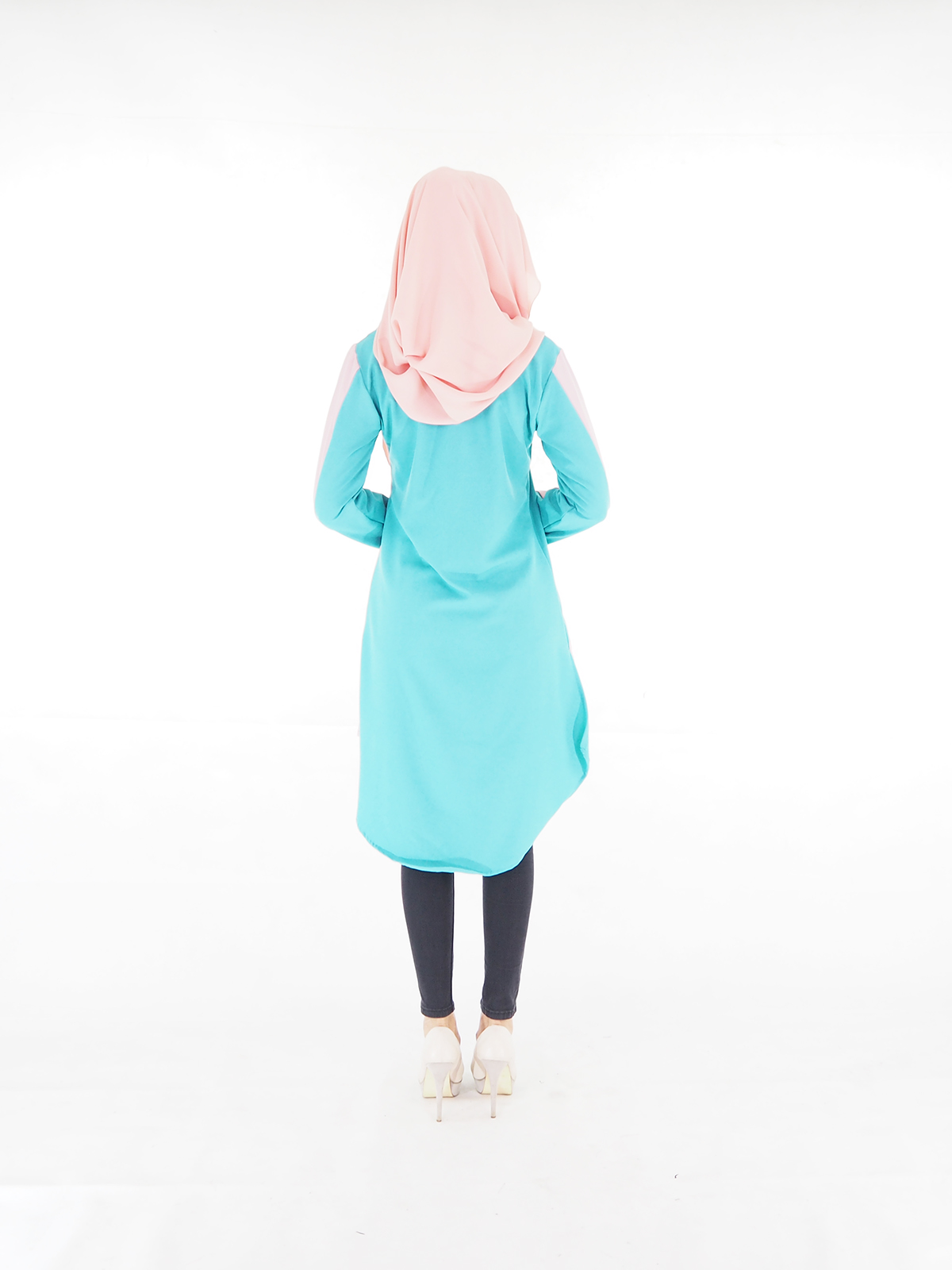 SW4013 Fishtail Blouse Turquoise