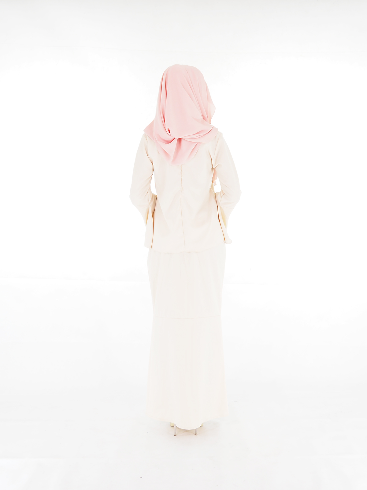 SW4014 Baju Kurung (PLUS SIZE) Cream