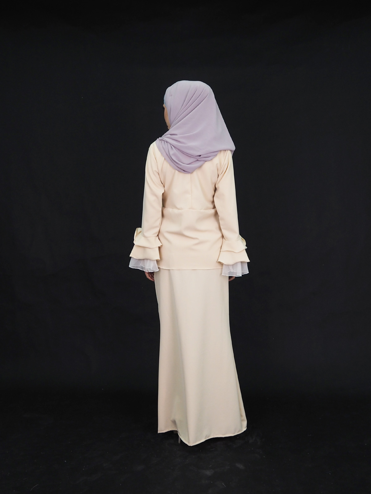 SW4016 Elegant Baju Kurung Dark Brown