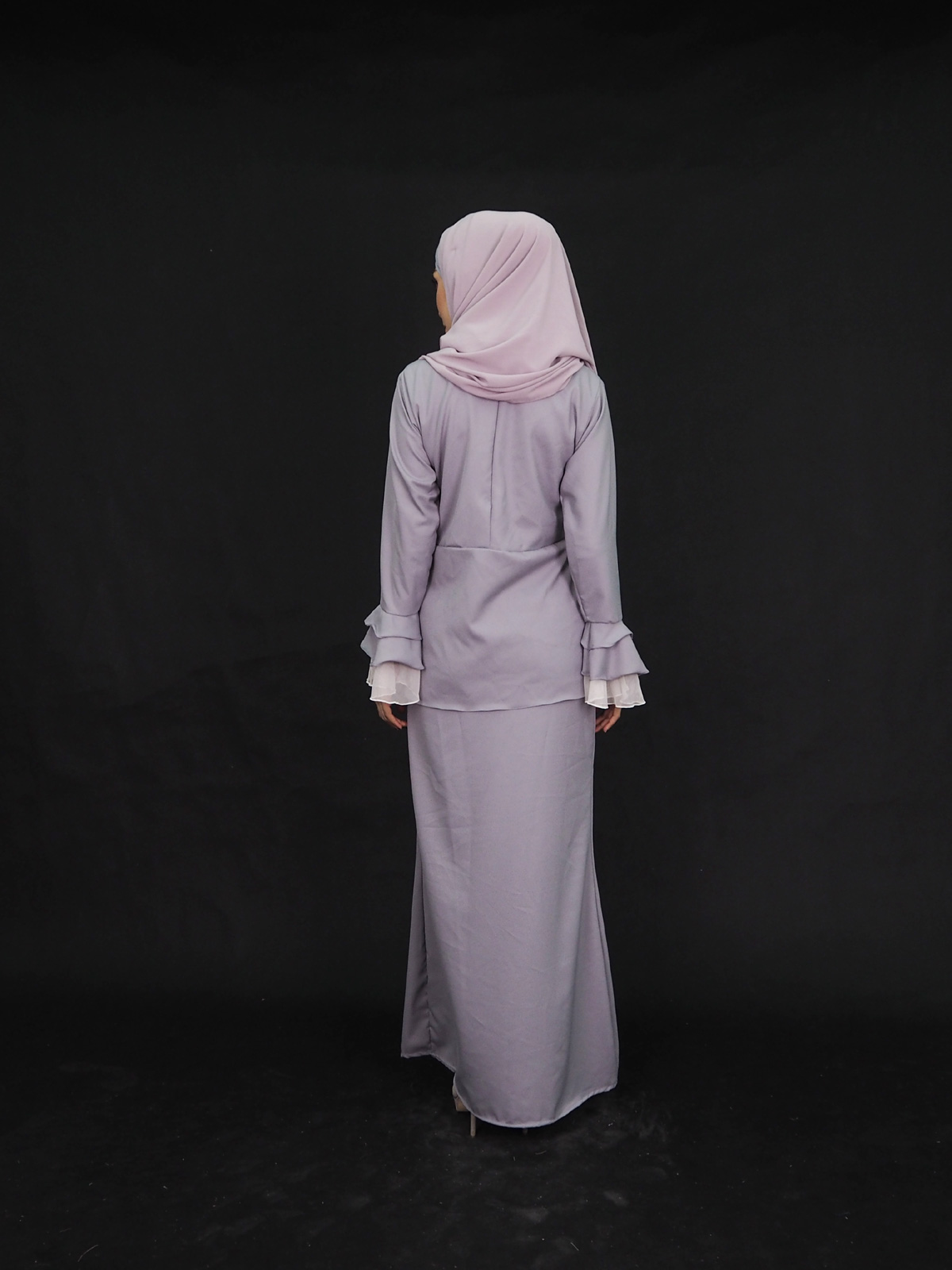 SW4016 Elegant Baju Kurung Grey