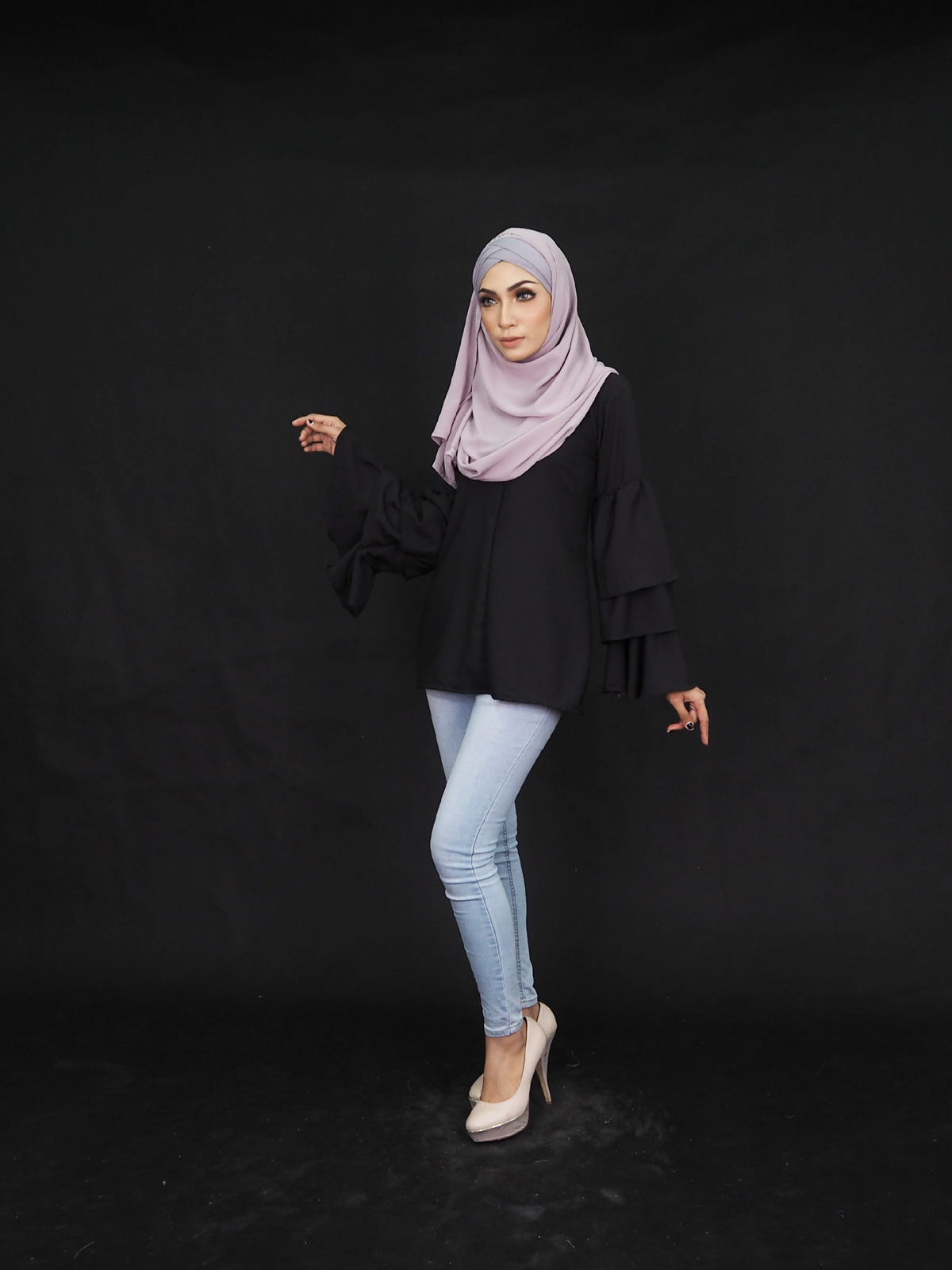 SW4017 Fashion Blouse Black