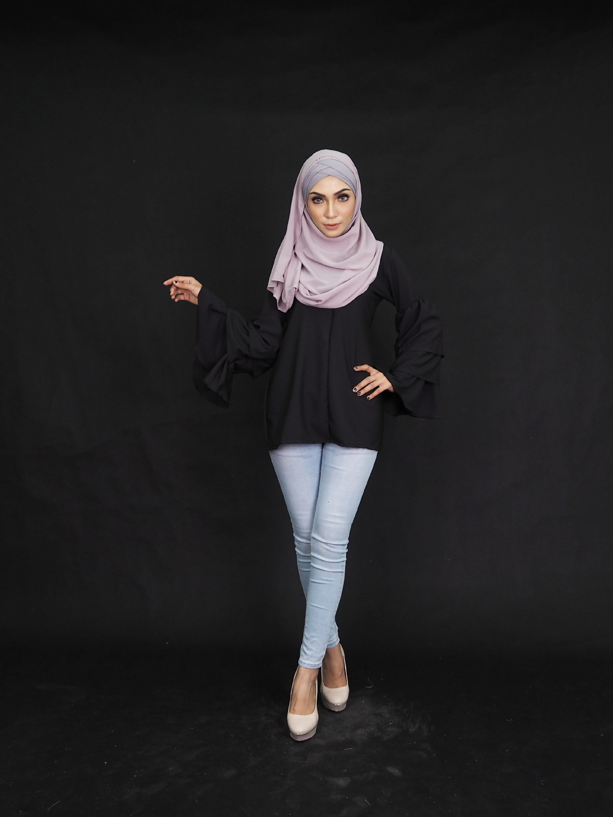 SW4017 Fashion Blouse Black