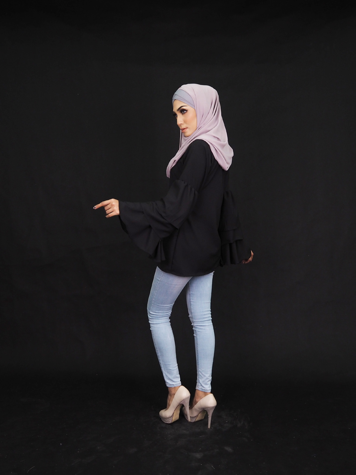 SW4017 Fashion Blouse Black