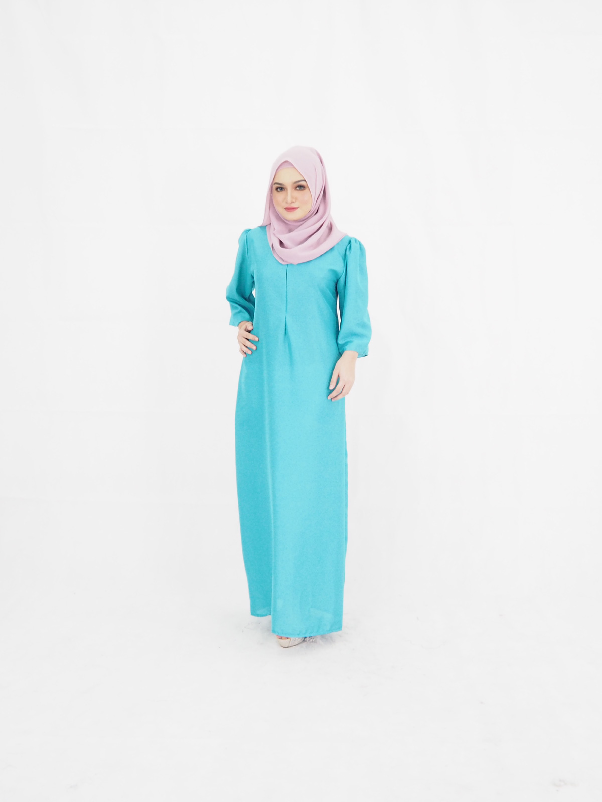 SW4018 Jubah Dress Blue