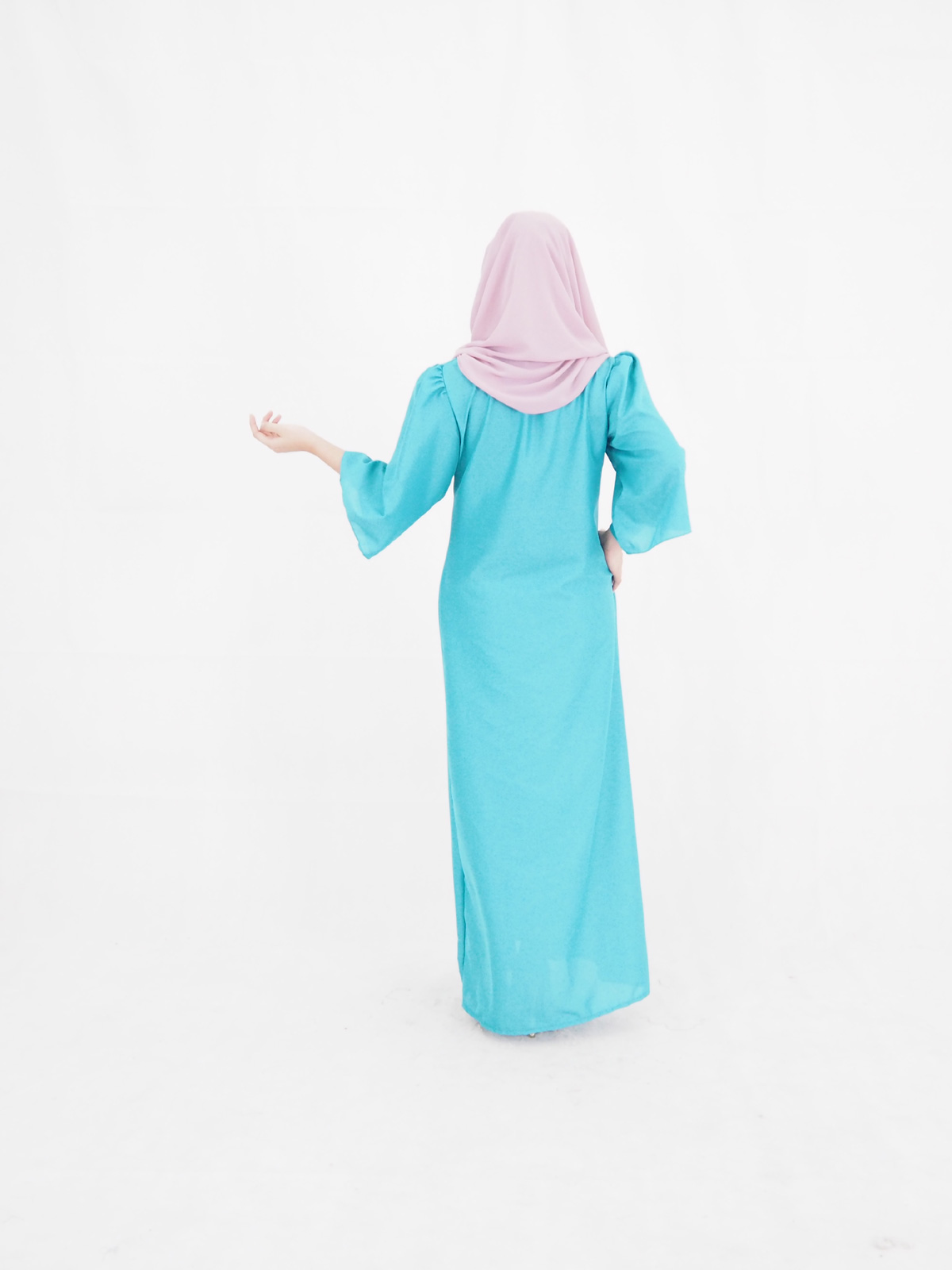 SW4018 Jubah Dress Blue