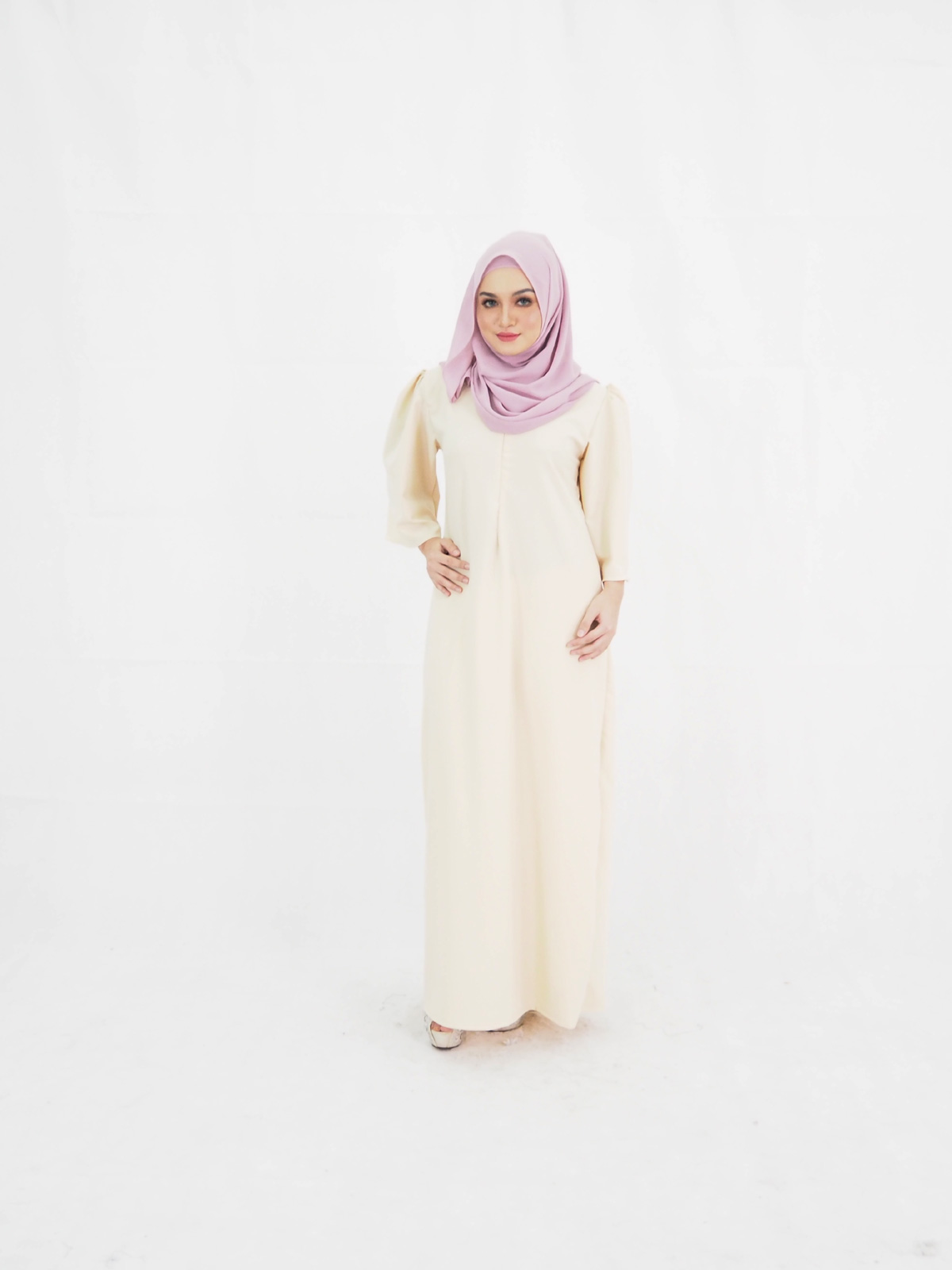 SW4018 Jubah Dress Cream