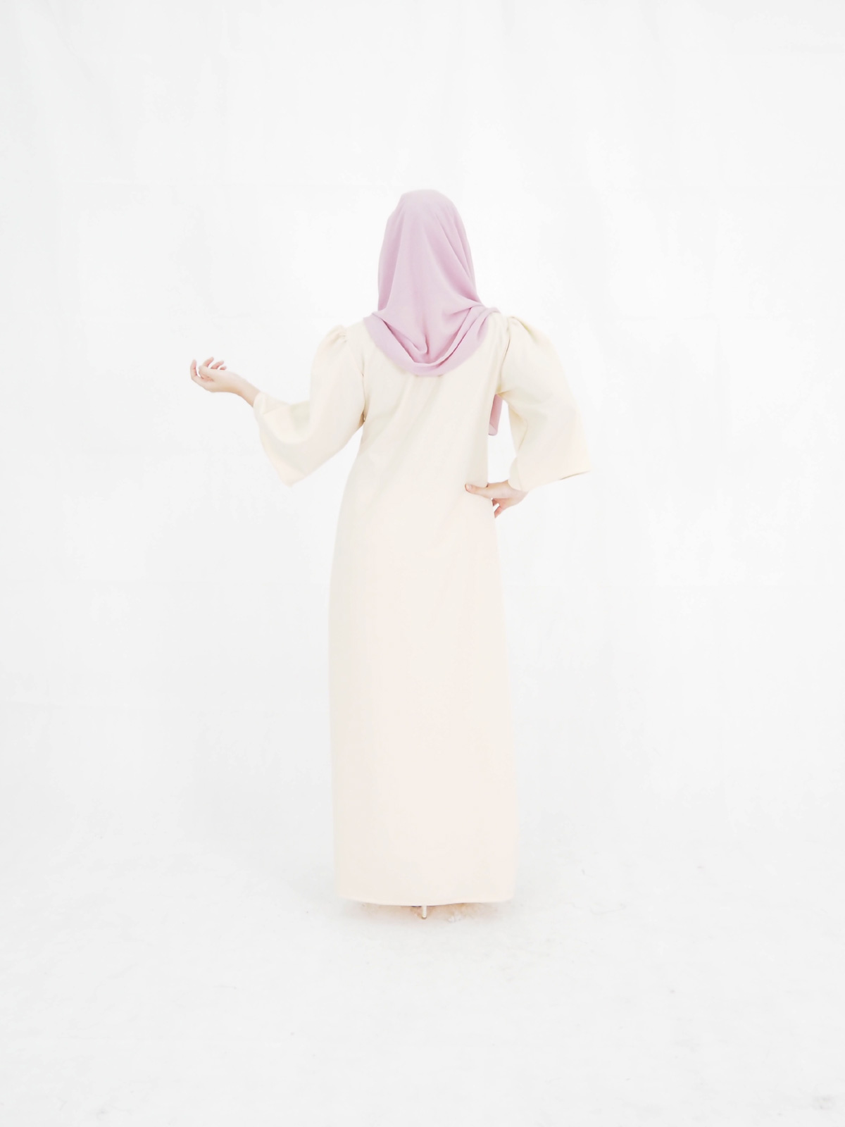 SW4018 Jubah Dress Cream