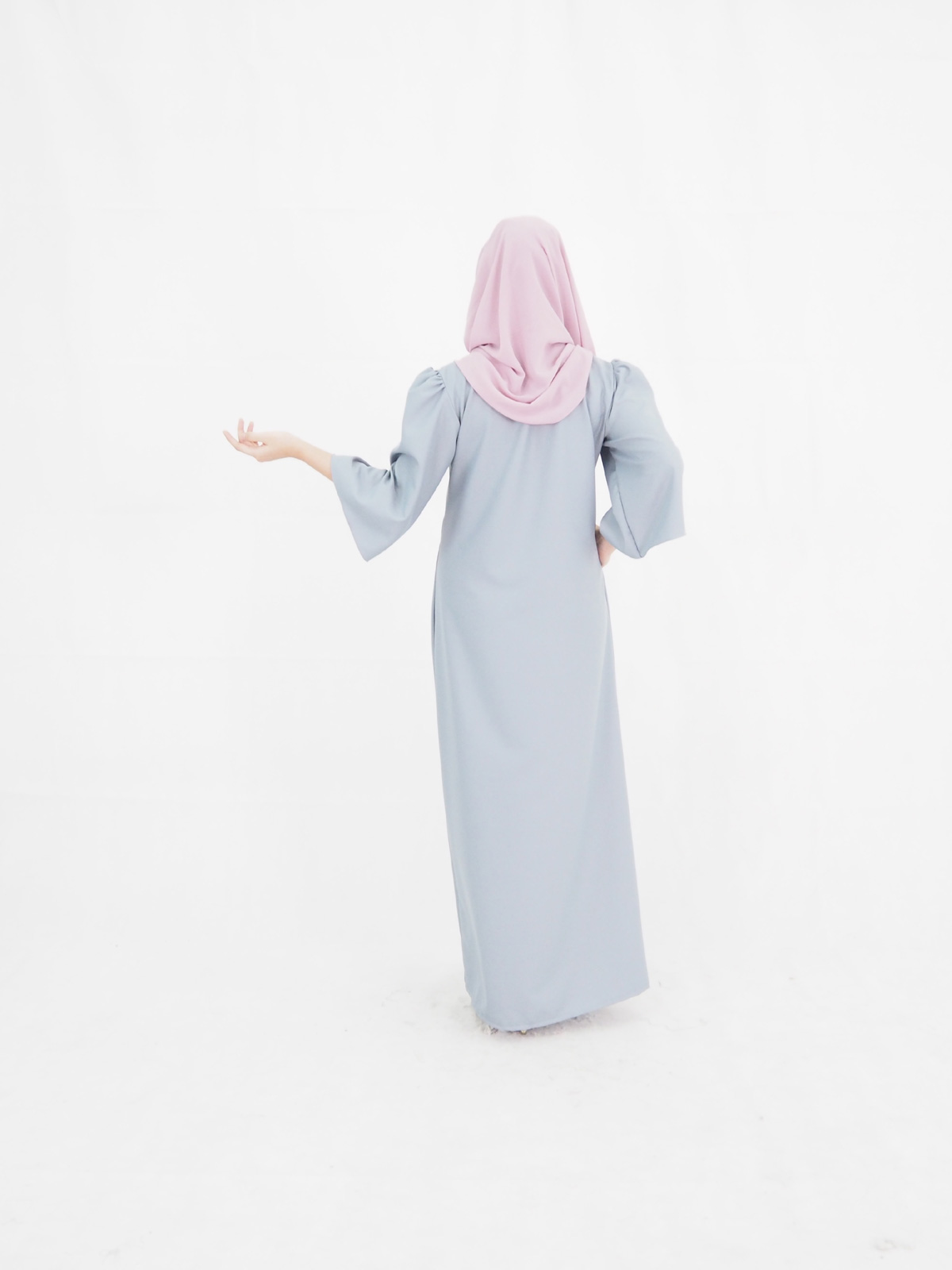 SW4018 Jubah Dress Grey