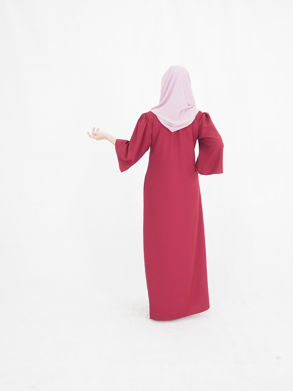 SW4018 Jubah Dress Maroon