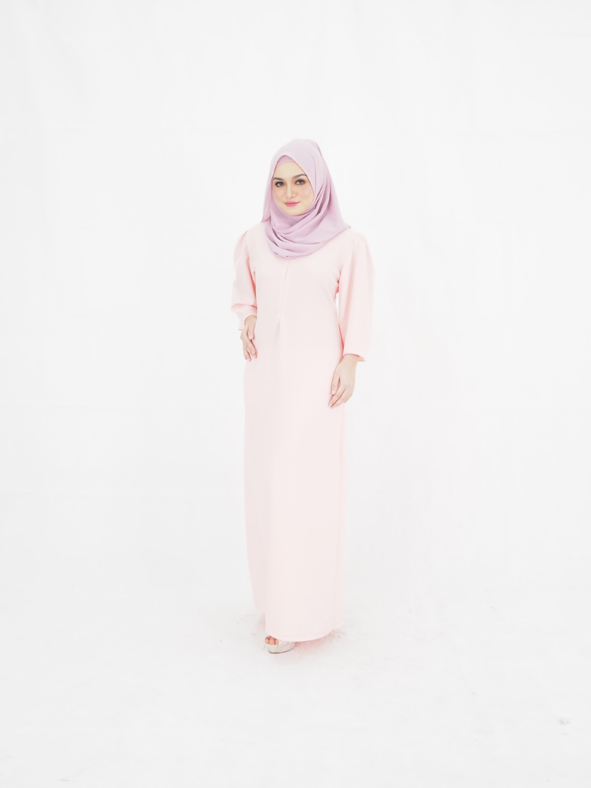 SW4018 Jubah Dress Peach