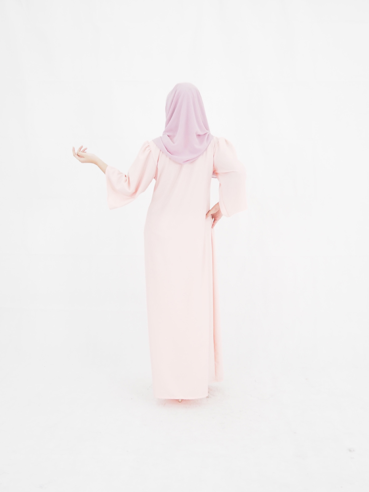 SW4018 Jubah Dress Peach