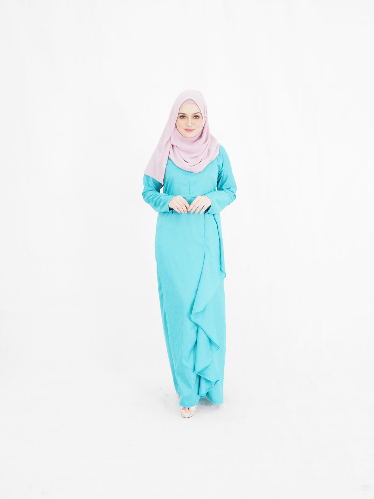 SW4019 Jubah Dress Blue
