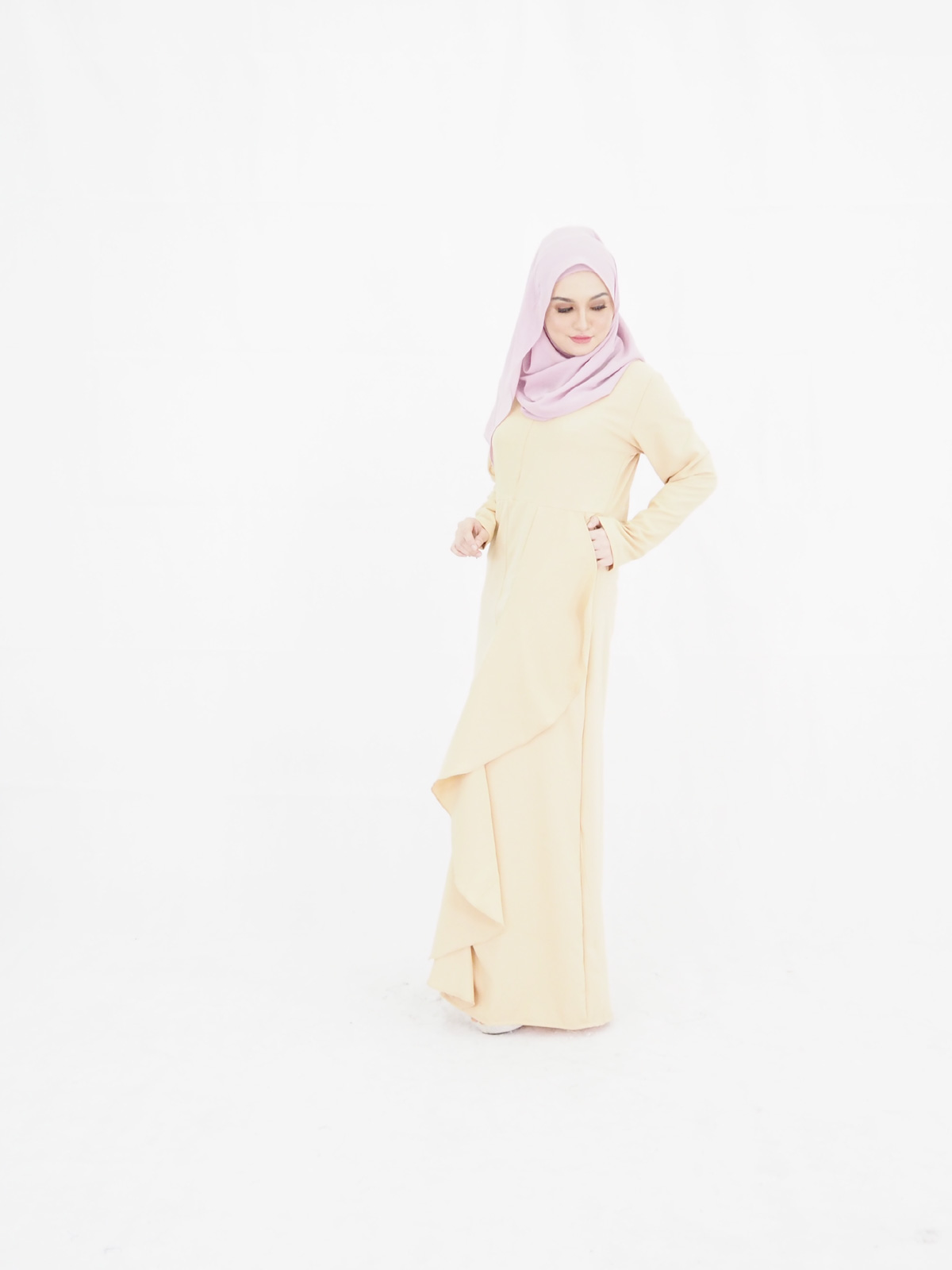 SW4019 Jubah Dress Dark Brown