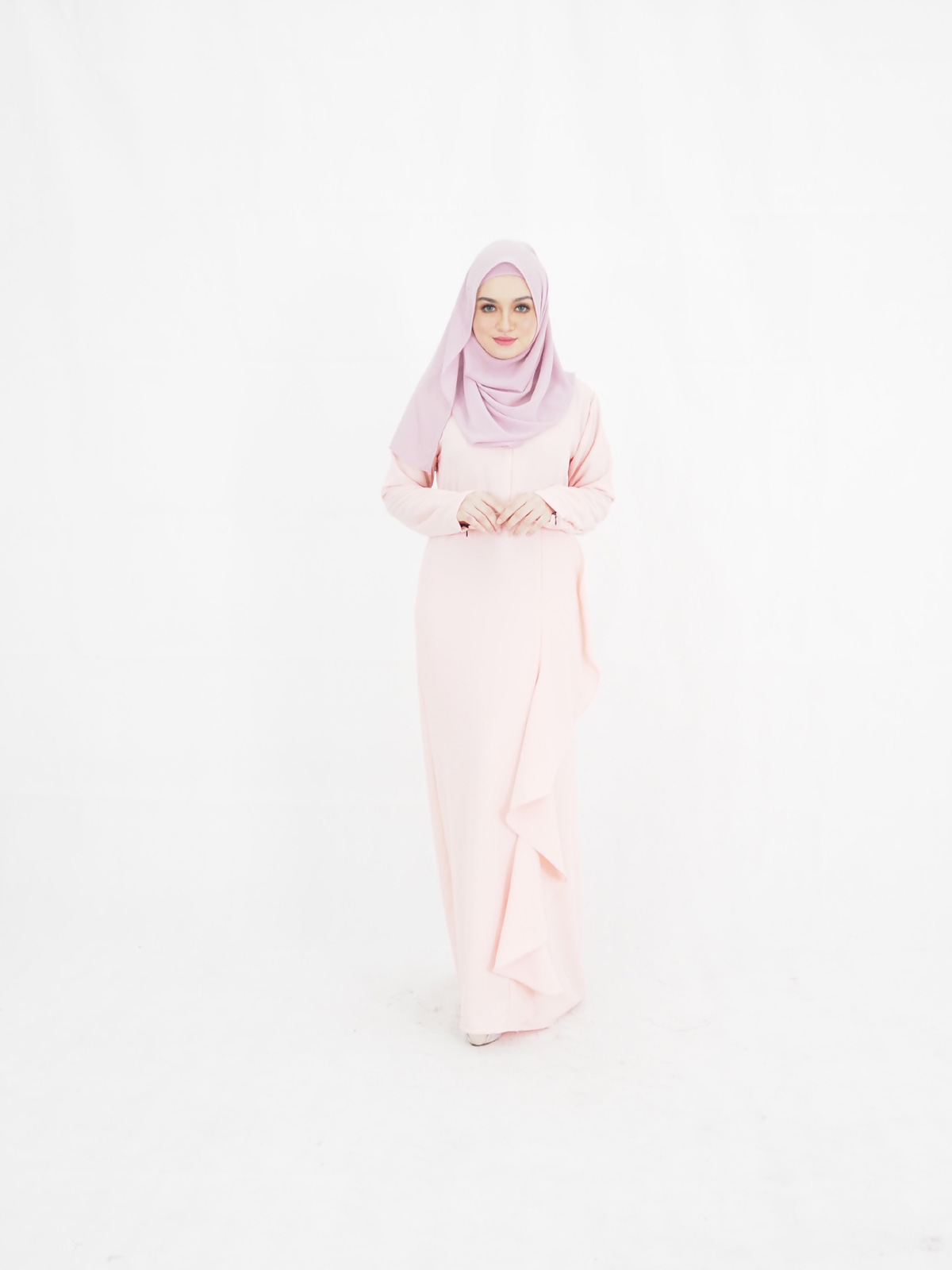 SW4019 Jubah Dress Peach