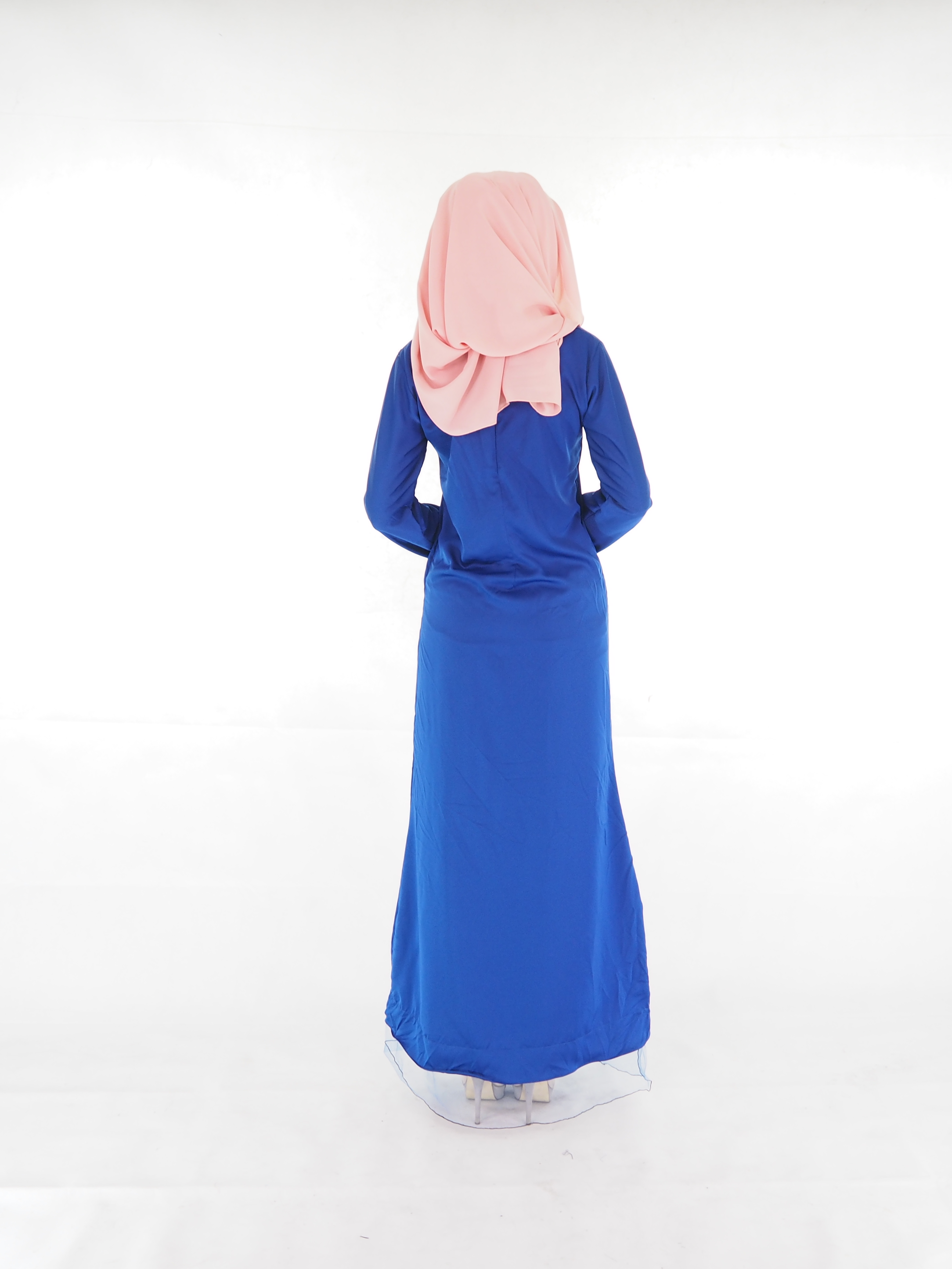 SW4021 Flowers Jubah Dark Blue