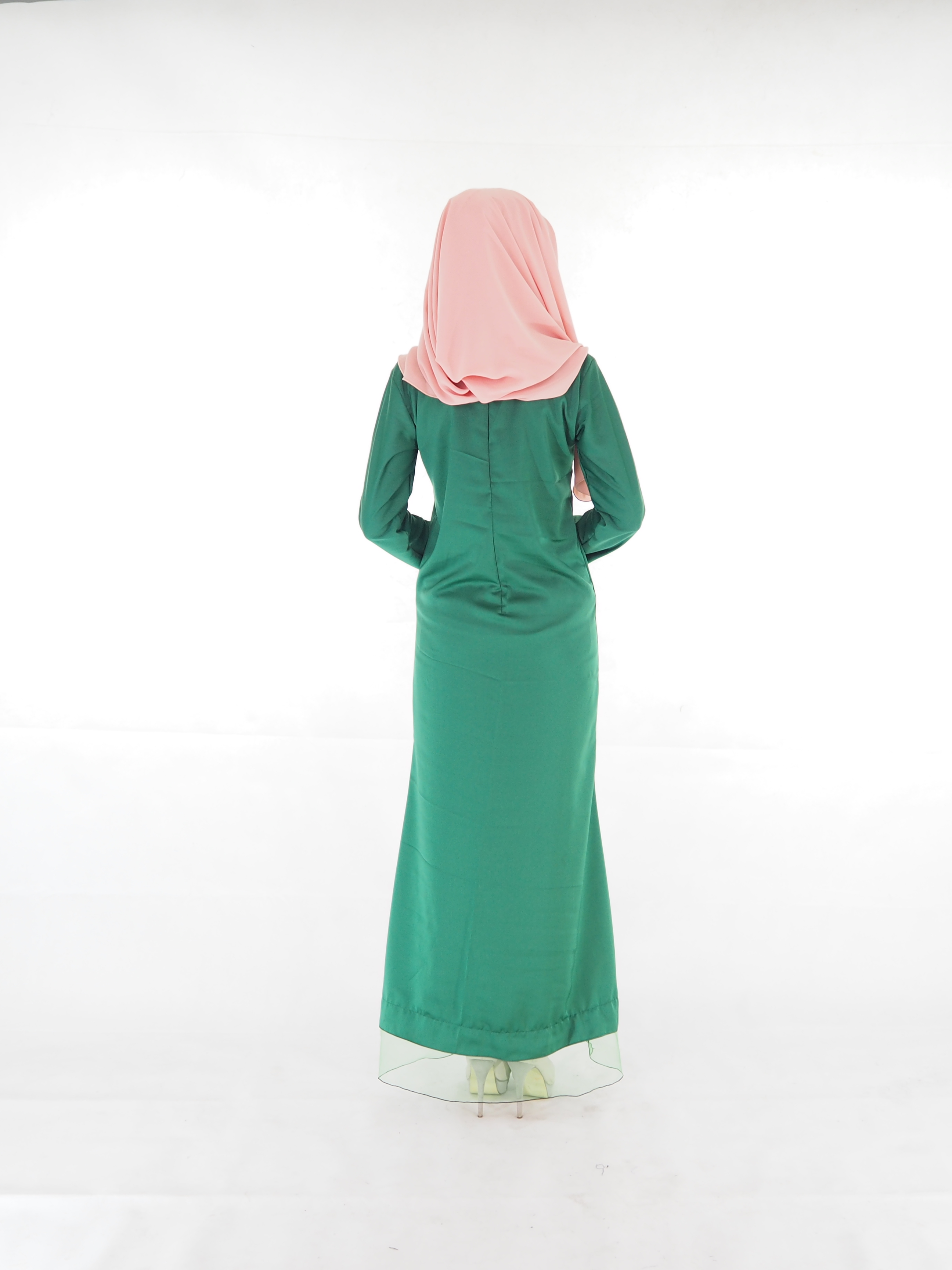 SW4021 Flowers Jubah Green