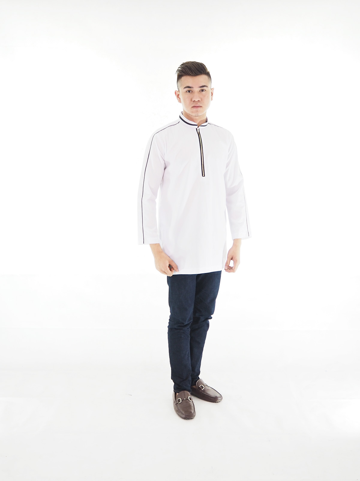 SW4022 Kurta Men Blouse White