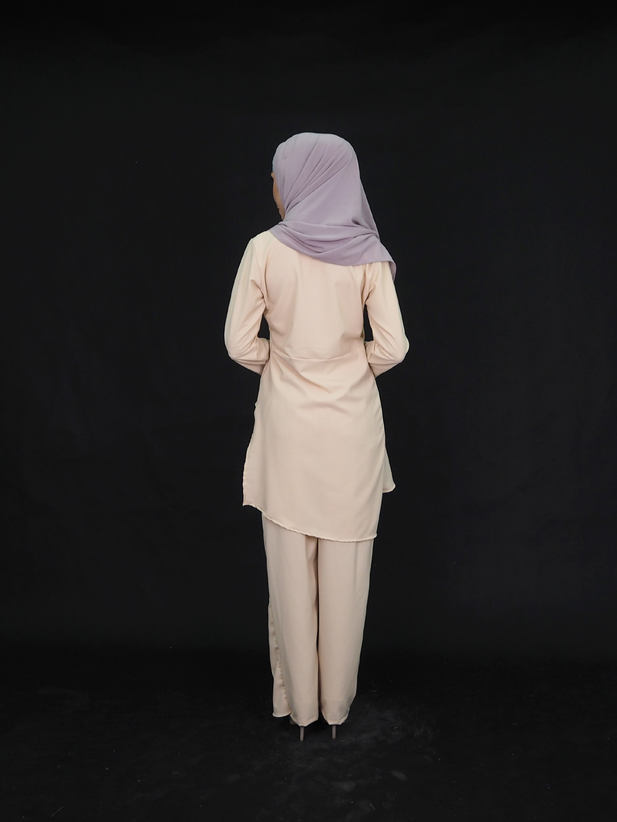 SW4026 Set Blouse+Pants Palazzo Cream