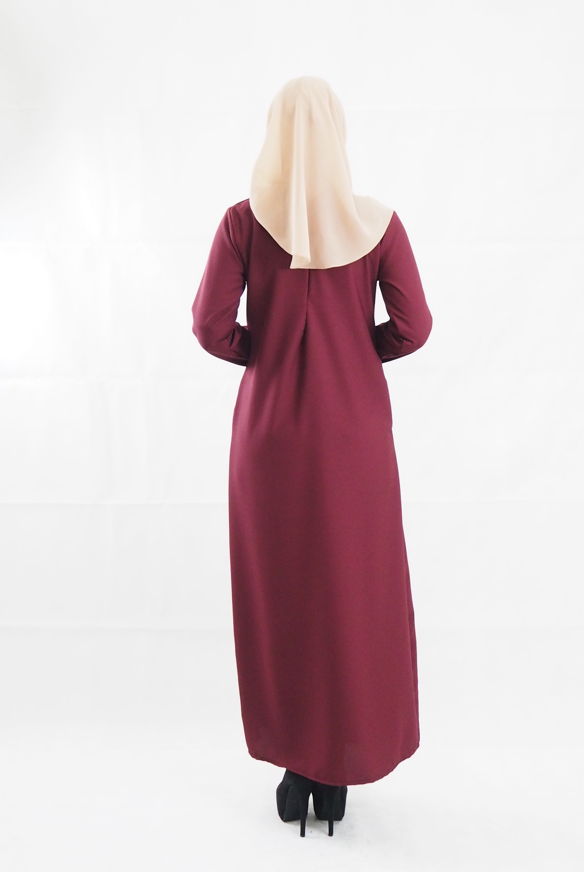 SW4100 Jubah Breastfeeding Maroon