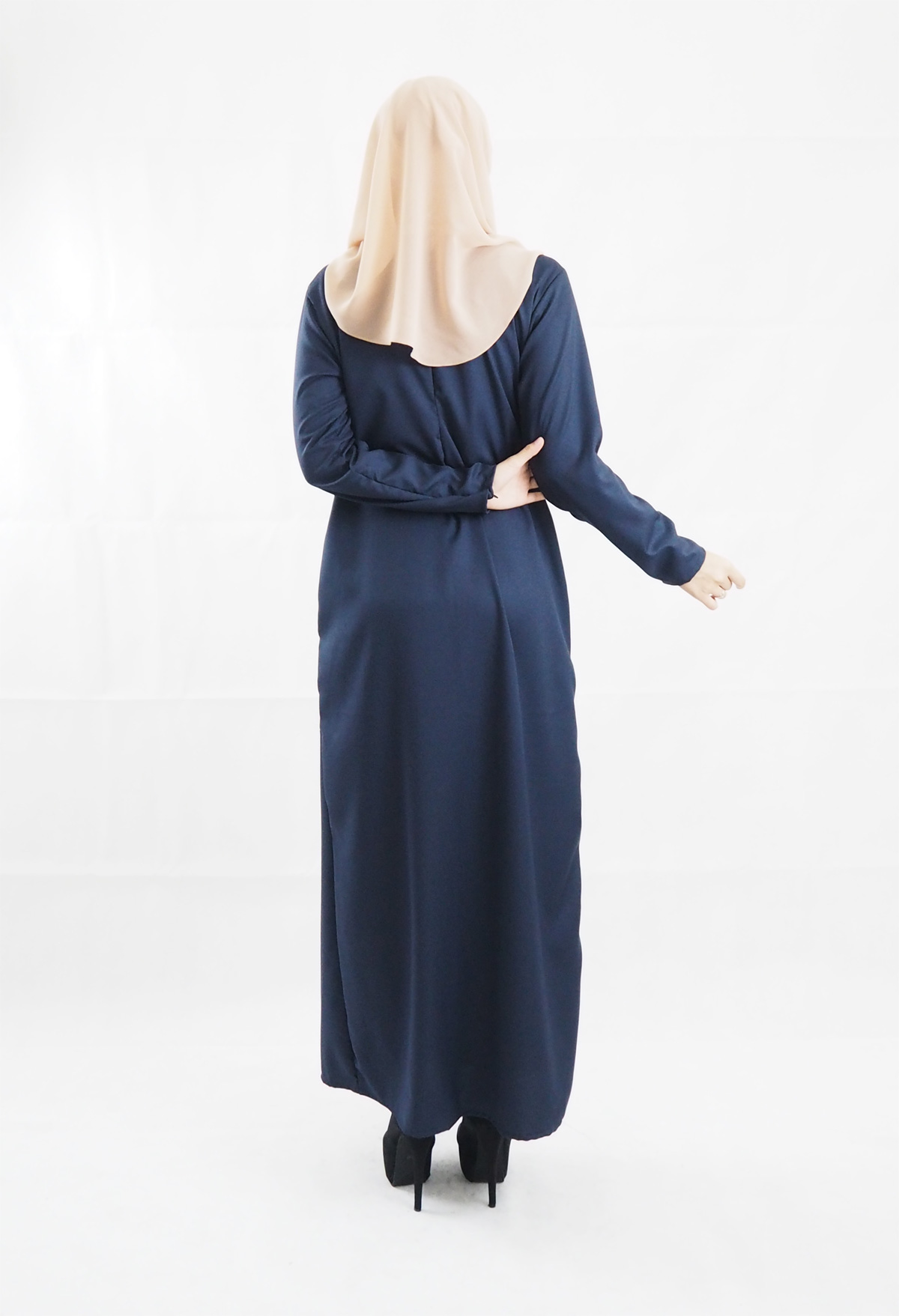 SW4101 Breastfeeding Jubah Dress Blue
