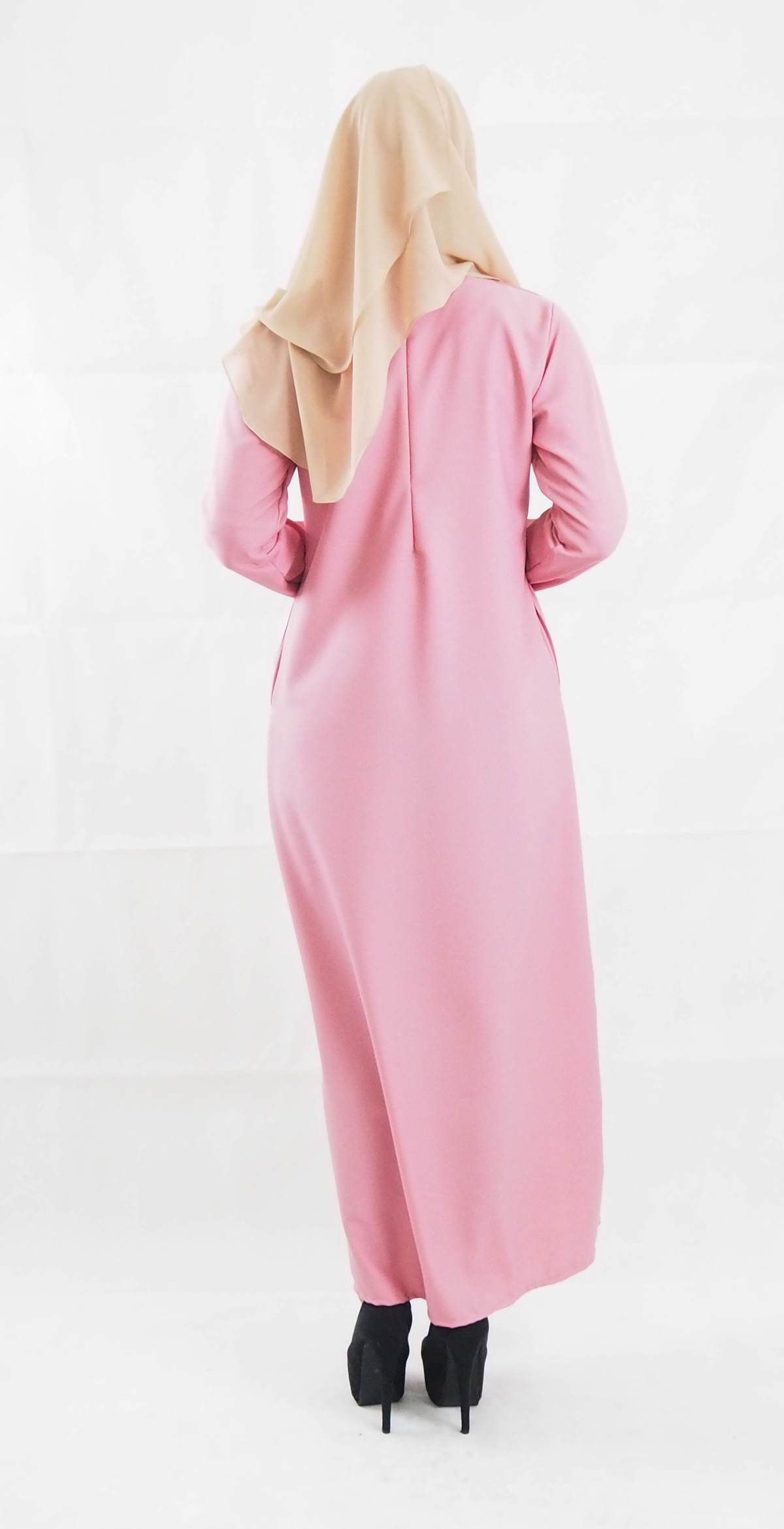SW4103 Jubah Breastfeeding Pink