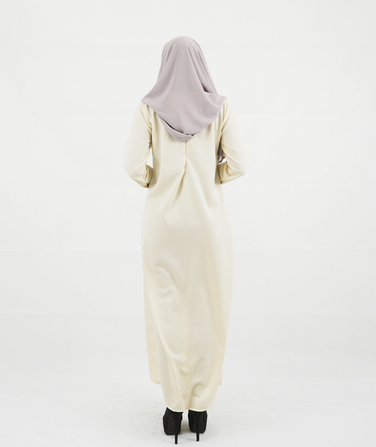 SW4112 Breastfeeding Jubah Dress Cream