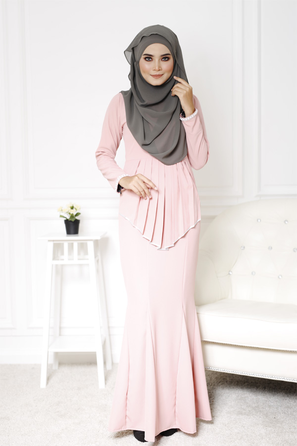 SW4121 Jubah Dress  Pink