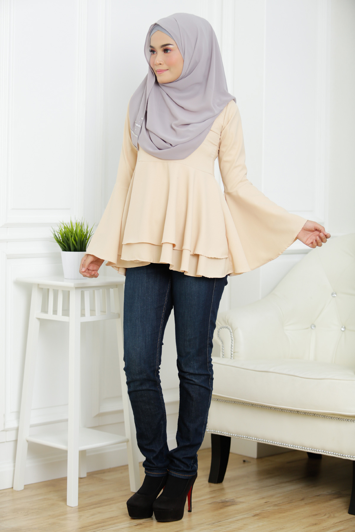 SW4131 Breastfeeding Blouse Cream