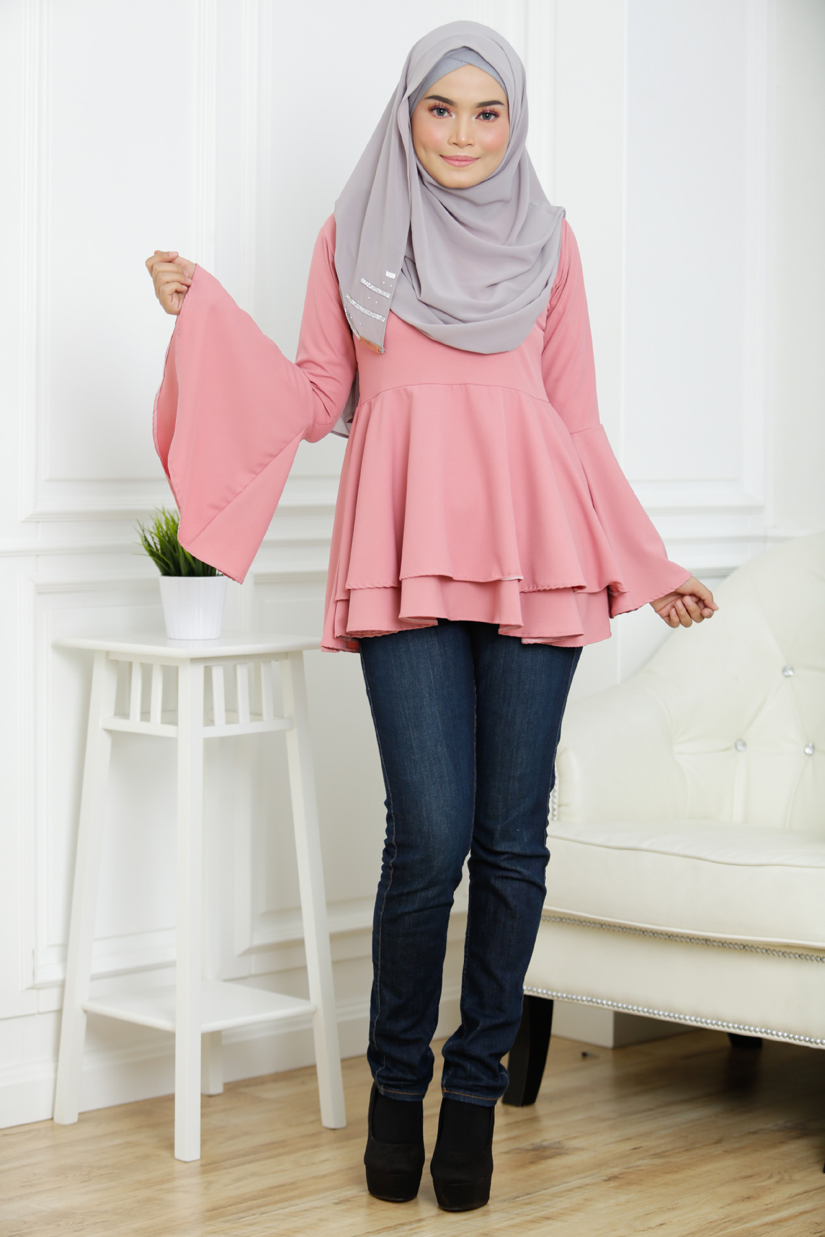 SW4132 Breastfeeding Blouse Pink