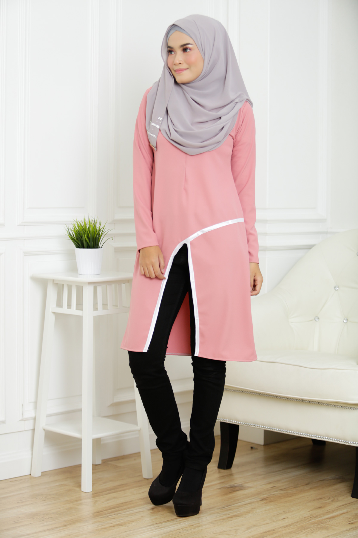 SW4139 Breastfeeding Blouse Pink